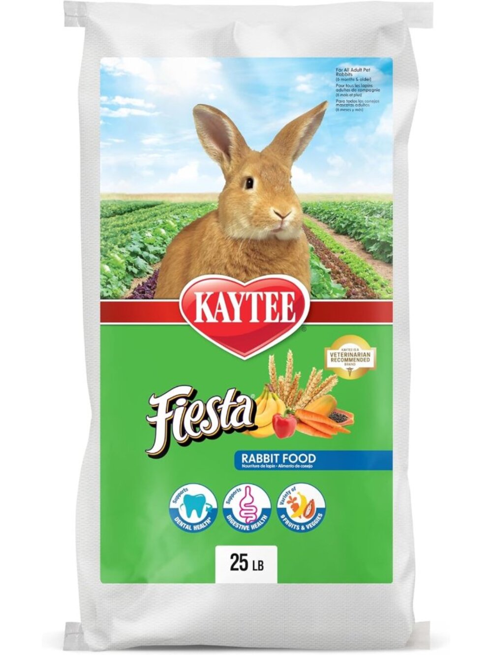 Nutritious Rabbit Food for Dental Health & Digestion - Fiesta Blend, 4 lb